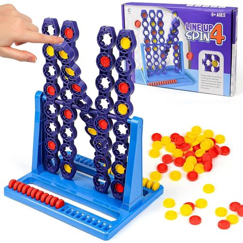 Baertmy-Puissance 4 Enfant Jeux De Voyage Et De Poche, Jeu De Stratégie De Bataille Pour 2 Joueurs, Jeu De Voyage Plateau De Strategie Pour Enfant, Jeux De Plateau Enfants 6 Ans Et Plus