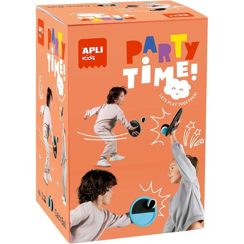 Baertmy-19562-Jeu De Catchball-Jeu De Balle Amusant Pour La Plage, Le Parc, Le Jardin-Pour Toute La Famille, Bleu Et Noir