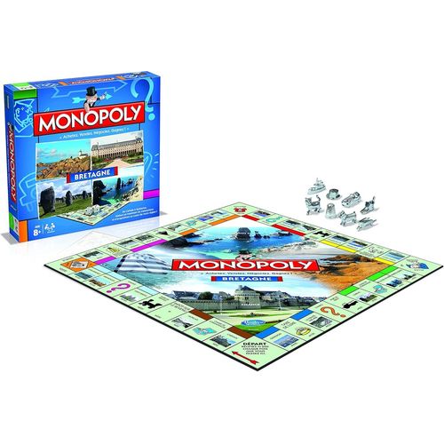 Baertmy-Monopoly Bretagne-Jeu De Société-Jeu De Plateau-Edition Villes Et Régions-2 À 6 Joueurs-Version Française