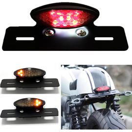 Pqahffowr LumièRe De Casque à LED, Feu De Freinage Pour Casque De Moto, Feu D'Avertissement De SéCurité Rouge ArrièRe De VéLo Rechargeable Pour La Conduite De Nuit