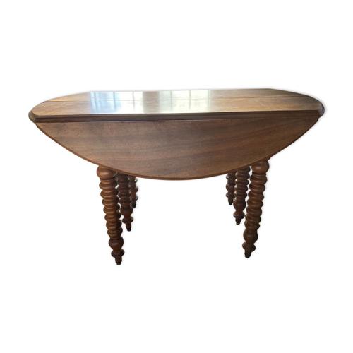 Table Ovale Pliante Marron