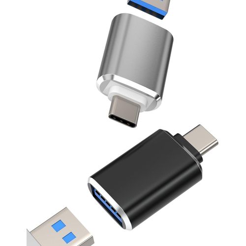 ERSHI-Adaptateur USB C vers USB A Prise(Lot de 2) Cable Type OTG Connecteur Tablette Câble Convertisseur Compatibles pour Samsung [1