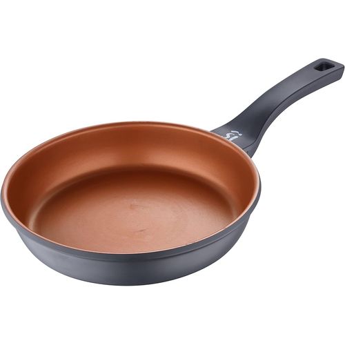ERSHI-- Poêle 20 cm en Aluminium fondu -Revêtement Anti Adhesive - Tous Feux dont Induction - Sans PFOA - Diffusion de chaleur hom[7