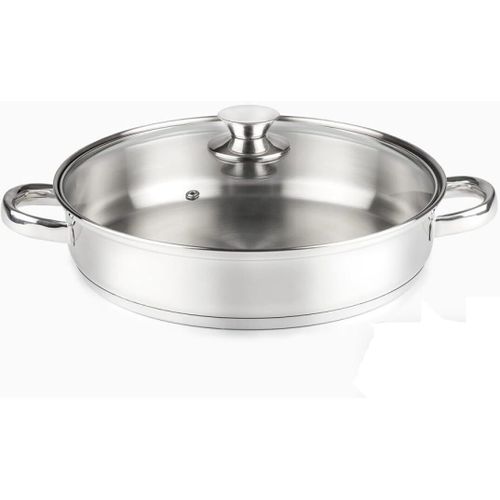 Ershi-Casserole Basse 18 Cm De Diamètre, Acier Inoxydable 18/10[113]