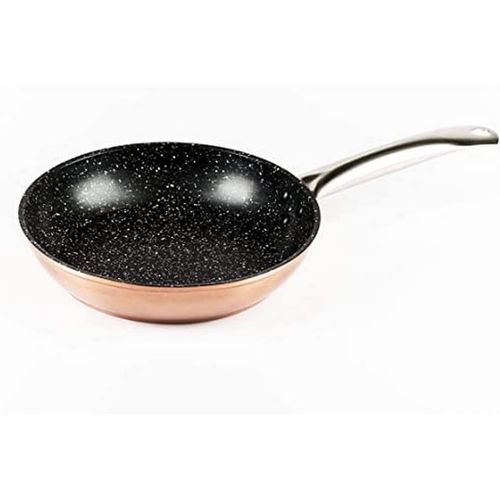 Ershi-911-18 Poêle En Aluminium Forgé, Couleur Cuivre, Diamètre 18 Cm, Full Induction. Antiadhésive Type Pierre, Sans Pfoa[241]