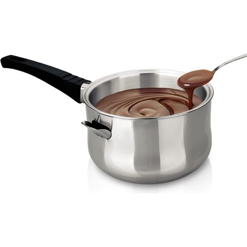 Ershi-Ibili 774016 Casserole Bain Marie En Inox 16 Cm Double Paroi, Argent/Noir[20]