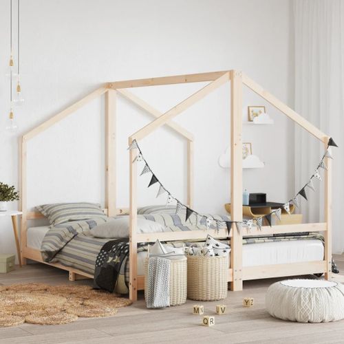 Vidaxl Cadre De Lit Pour Enfants 2x(80x200) Cm Bois De Pin Massif