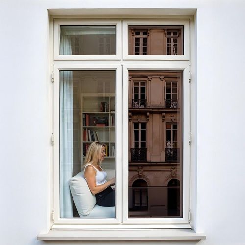Film miroir sans tain repositionnable pour grand vitrage - Bronze - 120 cm x 0.5 m en rouleau - DIMEXACT
