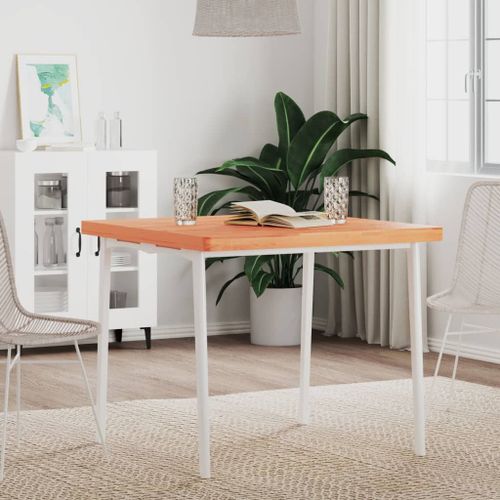 Vidaxl Dessus De Table 80x80x4 Cm Carré Bois Massif De Hêtre