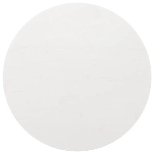 Dessus De Table Blanc Ø80x2,5 Cm Bois De Pin Massif