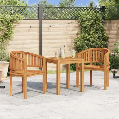 Chaises En Forme De Banane Lot De 2 Bois De Teck Solide