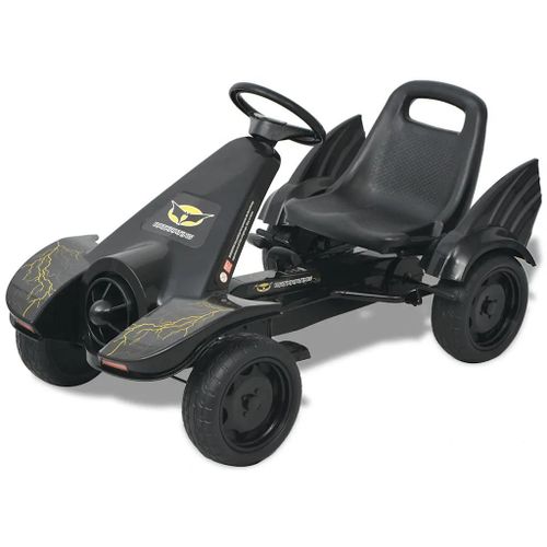 Kart À Pédale Avec Siège Ajustable Noir