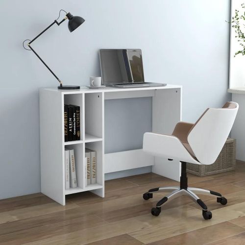 Bureau D'ordinateur Portable Blanc Bois D'ingénierie