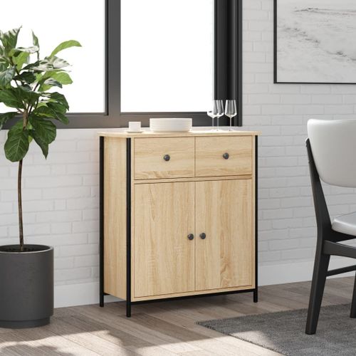 Vidaxl Buffet Chêne Sonoma 70x30x80 Cm Bois D'ingénierie