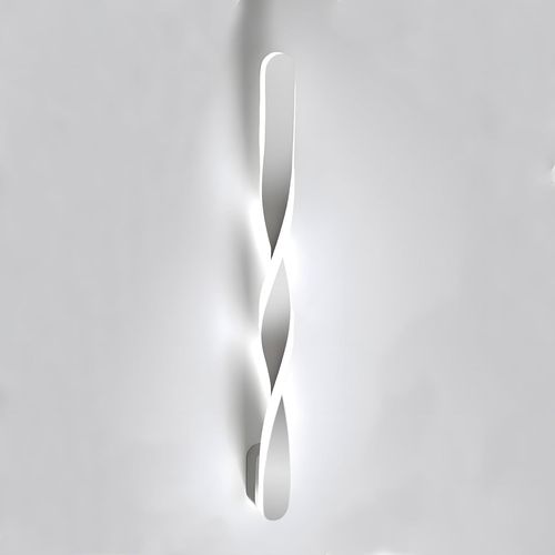 LETNERNY-Applique Murale Led,14W 1800Lm Lampe Murale Moderne 6000K Lumière Blanche Froide,Créativité Linéaire Luminaire Mural Interieur Pour Salon Chambre Escalier Couloir,Blanc 110-240V