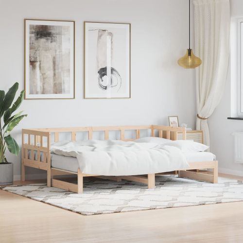 Vidaxl Lit De Jour Et Lit Gigogne Sans Matelas 80x200 Cm Bois Massif