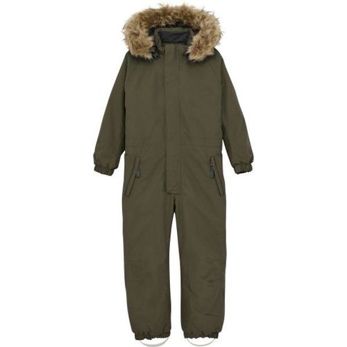 Color Kids Kid's Coverall With Fake Fur Combinaison Taille 128, Brun