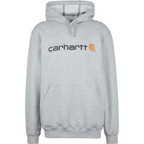 Signature Logo Sweatshirt Cotton Sweat À Capuche Taille Xxl, Gris