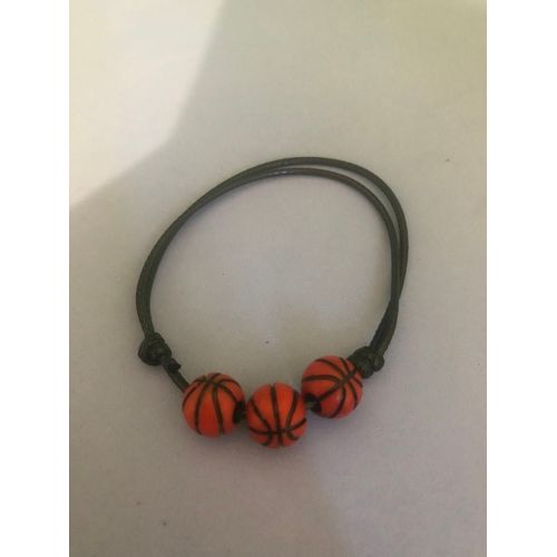 Bracelet Cordon Ballon De  Basket 