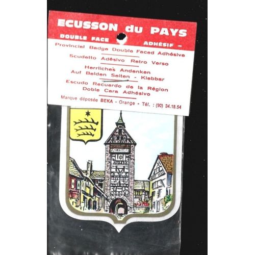 Écusson Double Face Tourisme Riquewihr