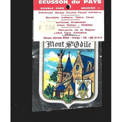 Écusson Double Face Tourisme Mont Saint Odile