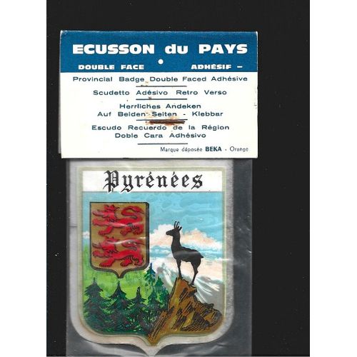 Écusson Double Face Tourisme Pyrenees