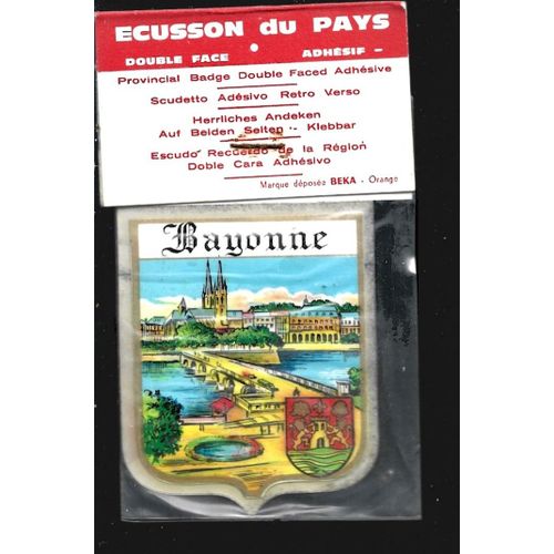 Écusson Double Face Tourisme Bayonne