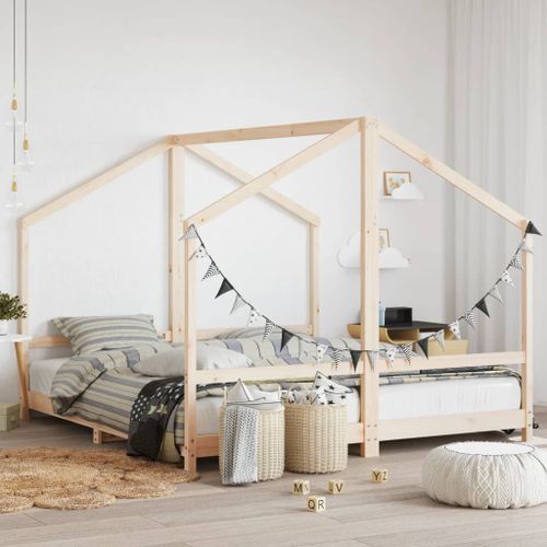 Vidaxl Cadre De Lit Pour Enfants 2x(90x200) Cm Bois De Pin Massif