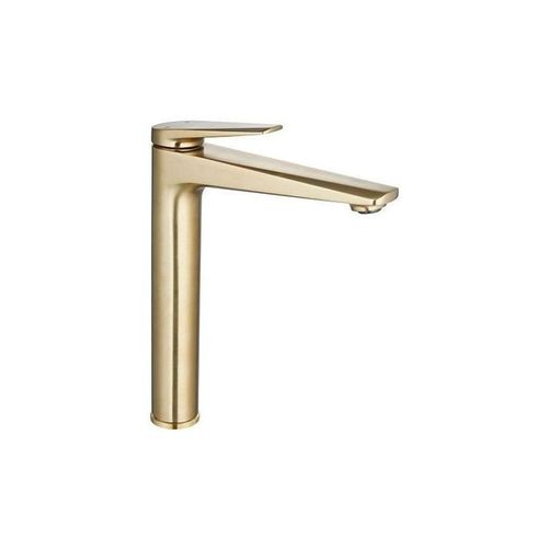 Mitigeur de lavabo haut laiton brossé Edouard Rousseau Gloss
