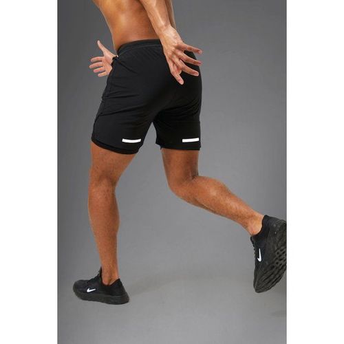 Short 2 En 1 - Man Active Homme - Noir - 2xl, Noir