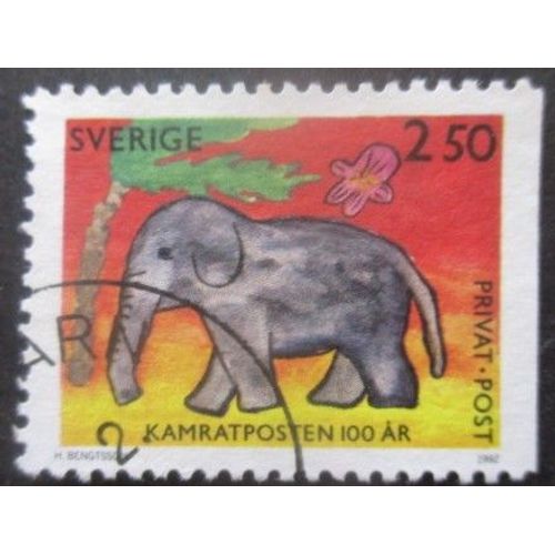 Suede N°1702 Eléphant Oblitéré