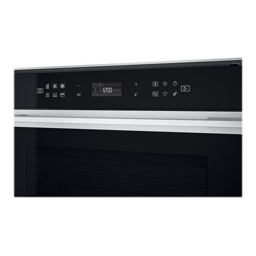 Whirlpool W7 MW461 - Four micro-ondes combiné - grill - encastrable - 40 litres - 900 Watt - acier inoxydable