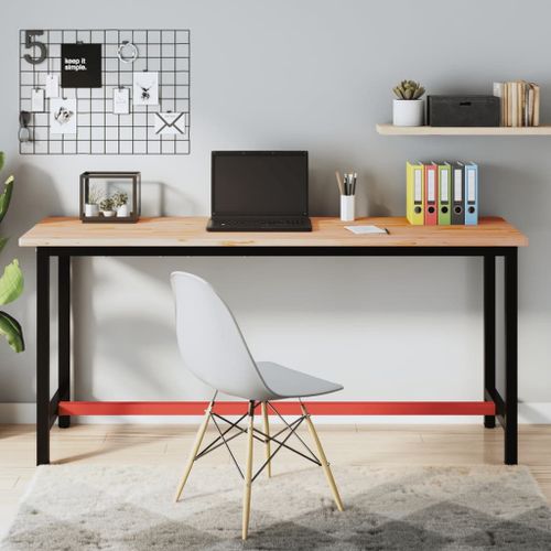 Vidaxl Dessus De Bureau 180x55x2,5 Cm Bois Massif De Hêtre