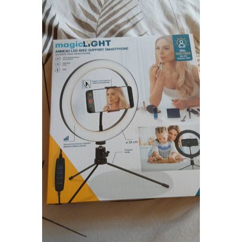 Anneau Led avec support smartphone