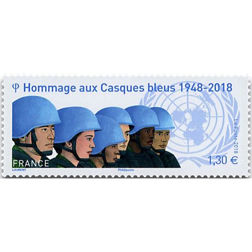 Hommage Aux Casques Bleus Année 2018 N° 5220 Yvert Et Tellier Luxe