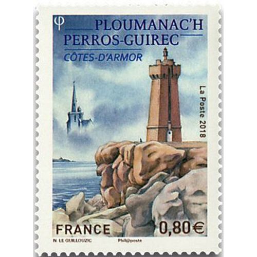 Phare De Ploumanac Perros Guirec (Côtes D'Armor) Année 2018 N° 5244 Yvert Et Tellier Luxe