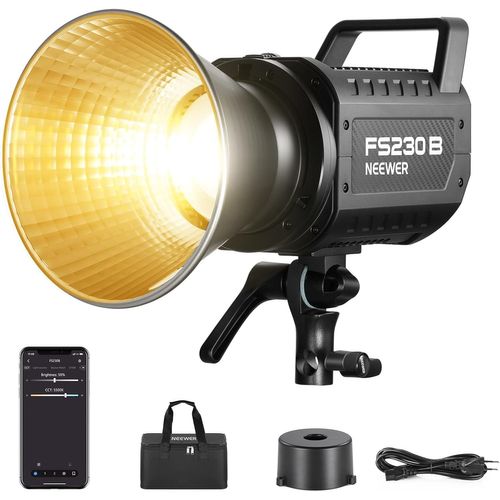 NEEWER FS230B 230W COB Video Light avec 2,4G/Application Contrôle à Distance, Bicolore Éclairage Continue LED, Monture Bowens Lumière Photo Studio