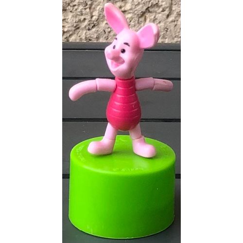 Figurine Articulé Porcinet Nestlé, Winnie L'Ourson, Walt Disney, Dessin Animé