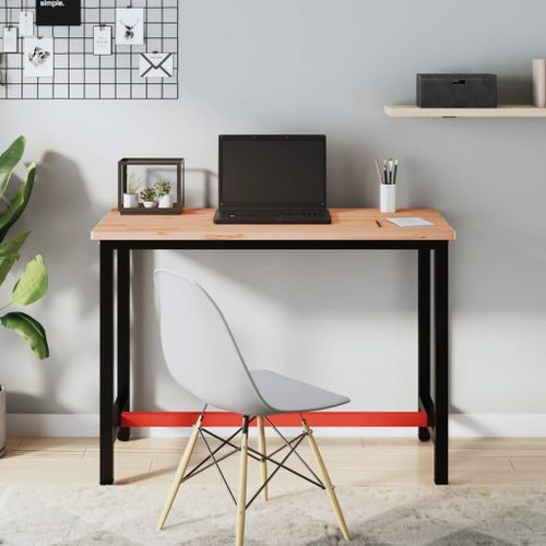 Vidaxl Dessus De Bureau 115x55x2,5 Cm Bois Massif De Hêtre