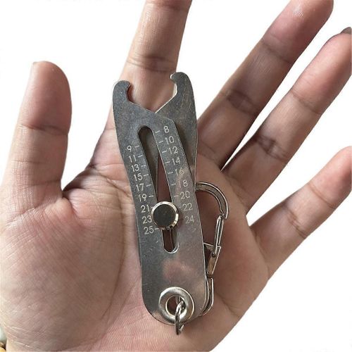 Portable Précis Filetage Vérificateur Porte-Clés Écrou Et Boulon Filetage Taille Vérificateur De Taille Porte-Clés Pour La Mesure