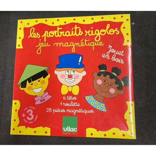 Jeu En Bois Les Portraits Rigolos Vilac