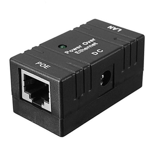 100 Mbps 5V 12V 24V 48V / 1A BJW POE Répartiteur de puissance d'injecteur pour Caméra IP POE Adaptateur Module Accessoires-Noir