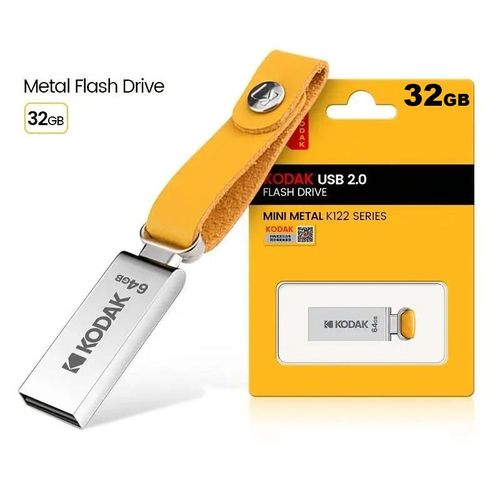 Kodak Clé USB 32 Go - USB 2.0 Métal Mini Format avec Porte-Clé