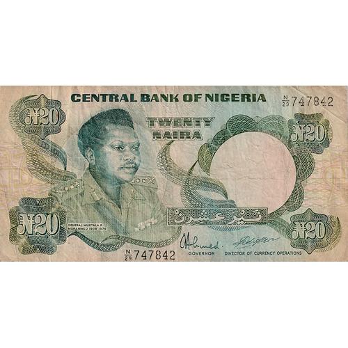 Billet 20 Naira Du Nigeria 1976