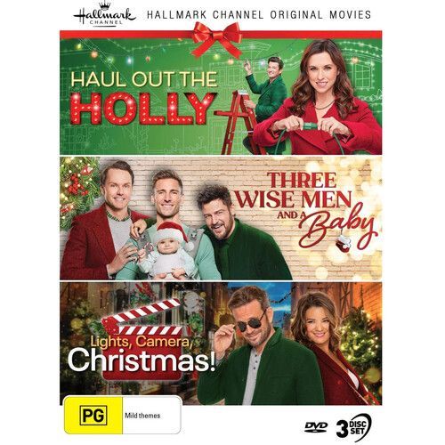 Hallmark Xmas Collection 30 (Haul Out The Holly / Three Wise Men And A Baby / Lights, Camera, Christmas!) - Ntsc/0 [Digital Video Disc] Australia - Import, Ntsc Region 0