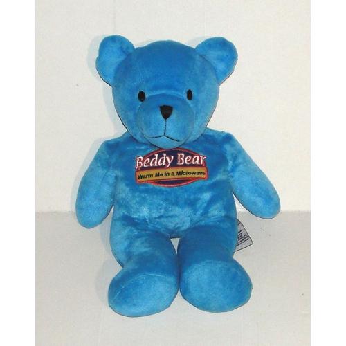 Peluche Ours Beddy Bear Bleu Bouillotte Warm Me In A Microwave Intelex