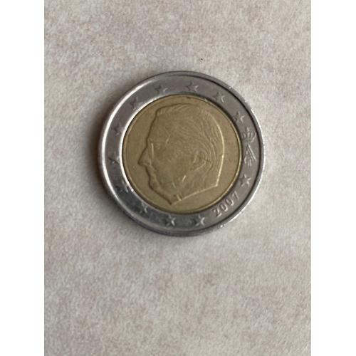 Pièce 2 Euro Belge 2007. 