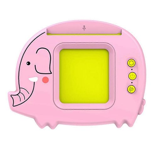 Flash Cards Anglais Allemand Français Enfants Éducatif Audio Éléphant Éducation Précoce Carte Inséreuse Rose