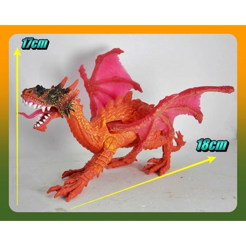 Figurine Fantasy Dragon Toy - Dragon Orangé - 17cm - Chap Mei