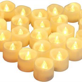 Bougies LED sans flamme - Bougies de table vacillantes : bougies